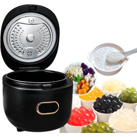 5L Automatic Boba Cooker, Commercial Bubble Tea Machine, Boba Making Tapioca Pearls for Bubble Tea, Non Stick Boba Cooker Pot with Touch Panel, KZU Taro Ball Sago Jelly Cooker