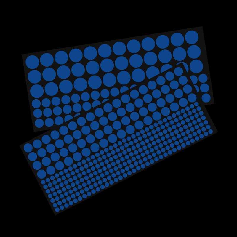 sourcing map Glow in The Dark Spot Decals Decor Blue