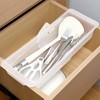 Gulfmew 1 Pack Deep Drawer Organizer Bins, Adjustable Sliding Drawer