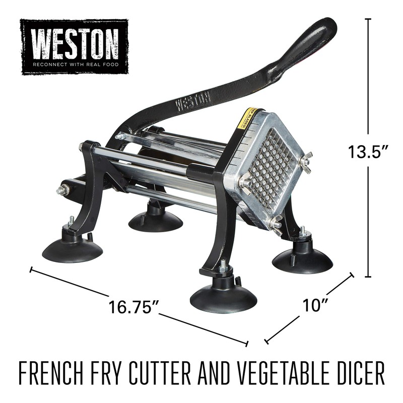 Weston Professional French Fry Cutter for Potatoes and Vegetable Dicer,