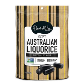 Darrell Lea Black Soft Australian Made Licorice (8) 7oz Bags - NON-GMO, PALM OIL FREE, NO HFCS, Vegan-Friendly & Kosher | Made in Small Batches with Ethically-Sourced, Quality Ingredients