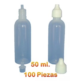 TERGUS 25 Goteros De Plástico Con Tapa E Inserto De 50ml.