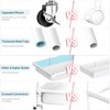 SPACEKEEPER Rolling Storage Cart, 4-Tier Bathroom Organizer Utility Cart Laundry