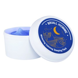 Briol Homme Men's Night Moisture Cream Skin Soothing Moisturizing Azulene Men's Whitening Gel Type Apply and Sleep Pack / 남자 나이트 수분 크림 피부 진정 보습 아줄렌 남성 화이트닝 젤 타입 바르고자는팩
