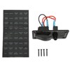 Toggle Switch Panel 12‑24V On Off Aluminum Red LED Indicator