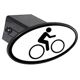 GRAPHICS & MORE Bike Biking Cycling Sign Symbol Oval Tow Trailer Hitch Cover Plug Insert 2"