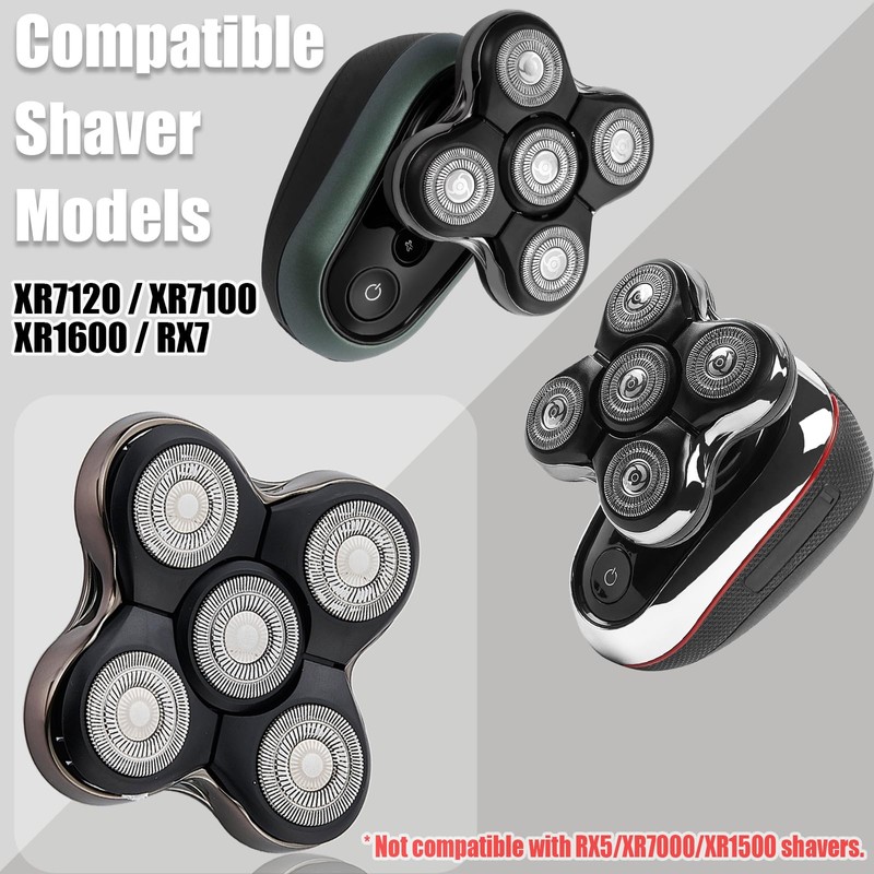RX7 Replacement Blades Compatible Remi*gton Balder XR1600, Boss XR7120, XR7100