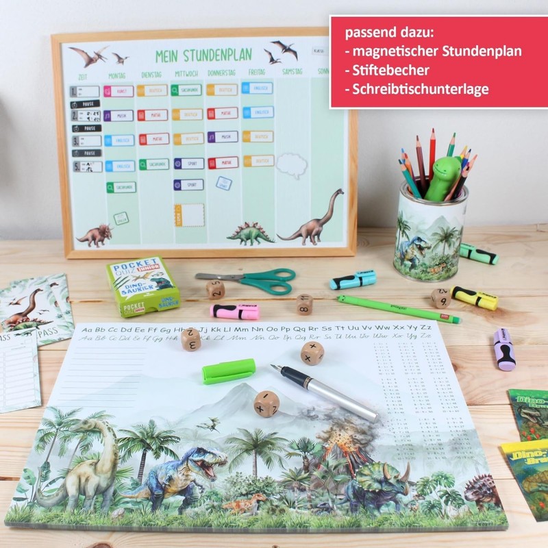 Stiftebecher Dinosaurier - Stifteköcher Stiftehalter Schreibtischorganizer Schreibtisch Büro Stifte Organizer