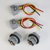 AUPARTIK 2Pcs Front Turn Signal Light Bulb Socket & Plug
