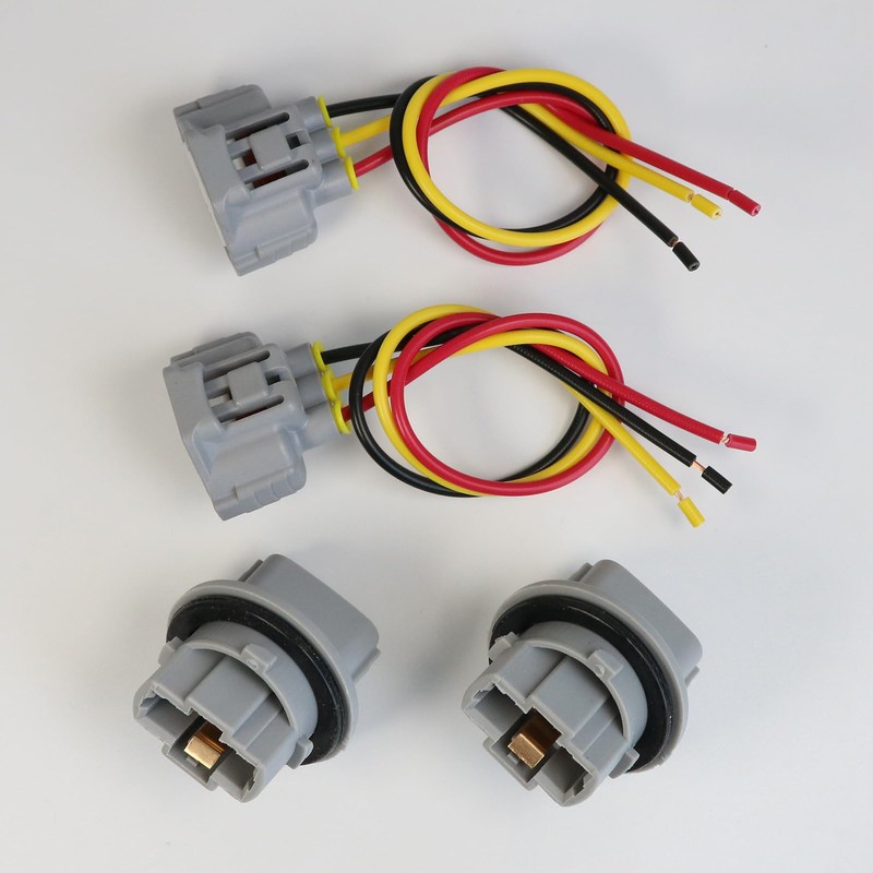 AUPARTIK 2Pcs Front Turn Signal Light Bulb Socket & Plug