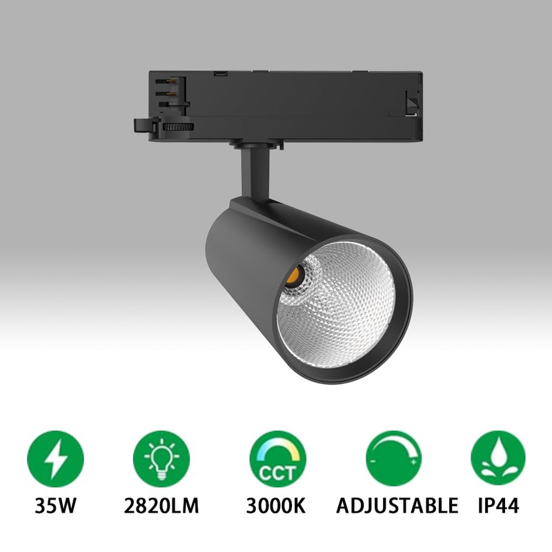 FOOC LED Track Spotlight 30 Watt 3-Phase 4-Wire Rotatable and