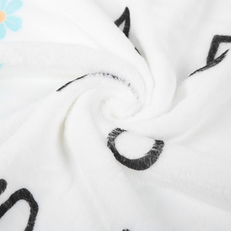 Flannel Baby Monthly Milestone Blanket Infant Growth Memory Blanket Photography