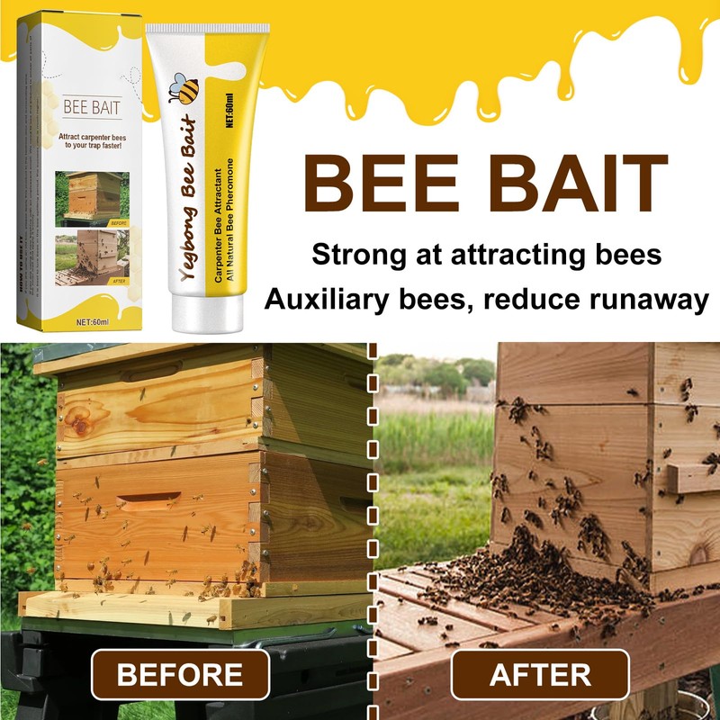 Bee Attractant,Honey Bee Attractant,Bee Lure Tool,Carpenter Bee Swarm Lure Bait,Bee