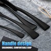 Lemeya 24-Piece Black Silverware Set for 6,Heavy Duty 18/10 Stainless