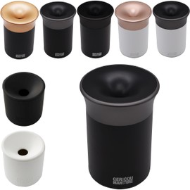 GC Embroidery Cup Stick Tray Ashtray Compatible with IQOS 3 Duo One Heets, Iluma Prime Terea + Glo Neo Sticks Accessories for Car Office or Home, Black/Grey