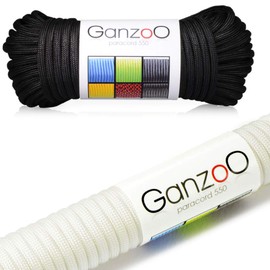 Set of 2 Universal Paracord 550 Survival rope made of tear-resistant "parachute cord" Lanyard / do it yourself dog collar, bracelet kits, ropes, "Paracord 550" (rope with core of nylon), 7 strand, 550lbs, total length of 31 (meters) (100 feet) Strength: 