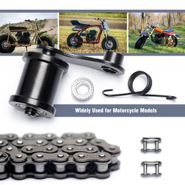Chain Tensioner Roller With Spring 420 Chain 42L Link Master Link for Powersports CT200U Trail CT200U-EX Mini Bike for Massimo MB200 196cc 6.5HP for Hensim Baja Heat Warrior MB165