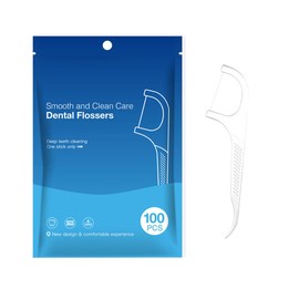 100 Zahnseidentaschen, tiefes Säubern der Zahnzwischenräume, Schutz der Zahnfleischgesundheit, ideal für die ganze Familie, nach dem Essen verwenden, um Mundproblemen vorzubeugen!