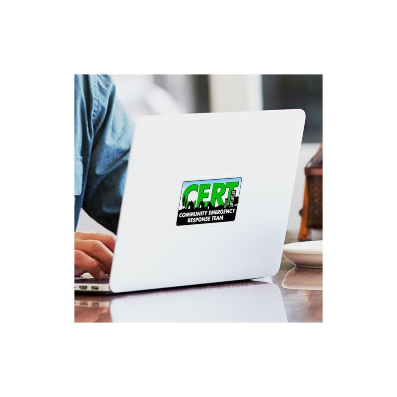 CafePress CERT Rectangle Sticker Rectangle Bumper Sticker Car Decal