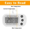 4 Pack Digital Frigerator Thermometer, Waterproof Fridge and Freezer Thermo,
