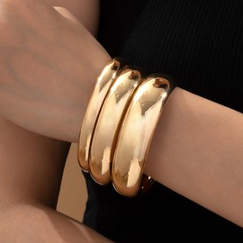 choice of all Gold Bangles for Women Chunky Gold Cuff Bracelet Gold Bracelets Non Tarnish for Women Trendy Jewelry Gifts