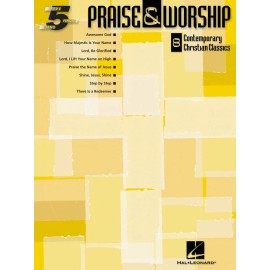 Praise & Worship Sheet Music Five Finger Piano Songbook NEW 000311044