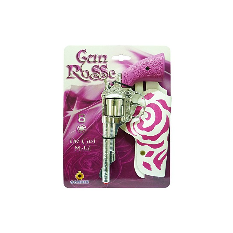 Gonher 180/2F - Revolver Cow Girl 8-Schuss, rosa
