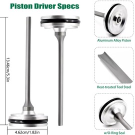 888-588 Aftermarket Piston Driver Assembly For Metabo NR38AK Metal Connector Nailer, Air Nailer Accessories for Senco JoistPro150XP, parts for PneuTools MC150 (2 PACK)