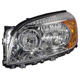 Brock Replacement Drivers Headlight Headlamp with Chrome Bezel Compatible with 2006-2008 Rav4 SUV 8117042331