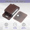 SOVNSG 2 PCS Magnetic Door Catch,Single Magnetic Catch Brown Shutter