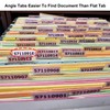 Jovitec 120 Sets Hanging Folder Tabs and Inserts Clear Plastic