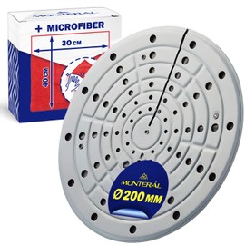 Aluminium Simmer Plate for Gas Hob Diameter 200 mm - Kit Includes Microfibre Cloth MONTERAL