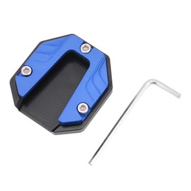 XHIKOWAT Motorcycle Side Stand Plate Pad High Strength Aluminium Alloy Support Plate for General (Blue),Pedals/Pedals and Accessories
