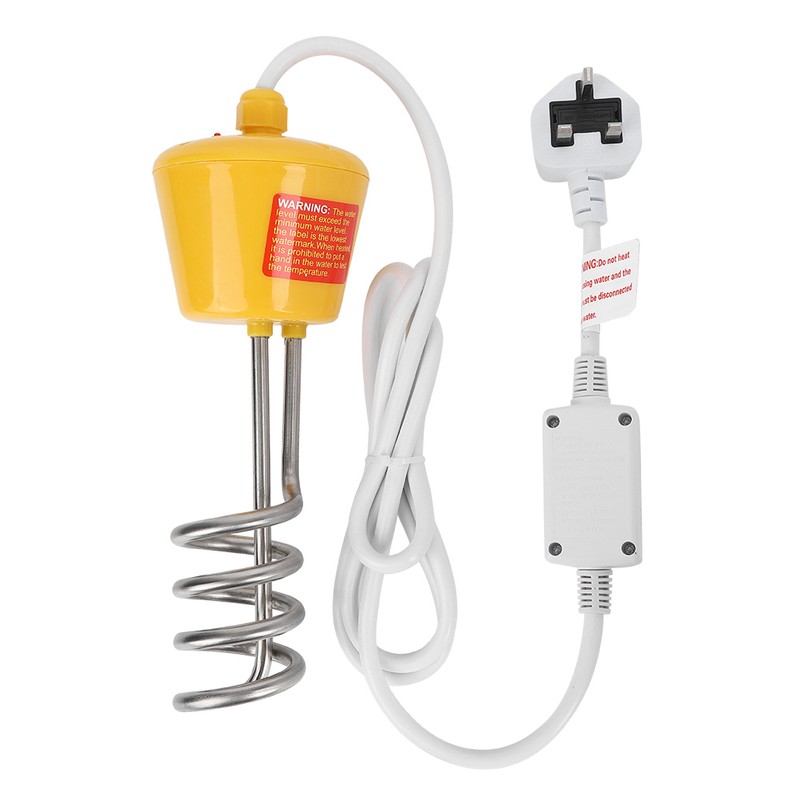 2m Floating Electric Immersion Water Heater with Temperature Tester Yellow