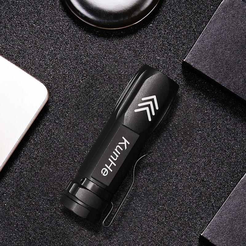 KunHe 10 Pack Small Rechargeable Flashlights Bulk USB-C Mini High