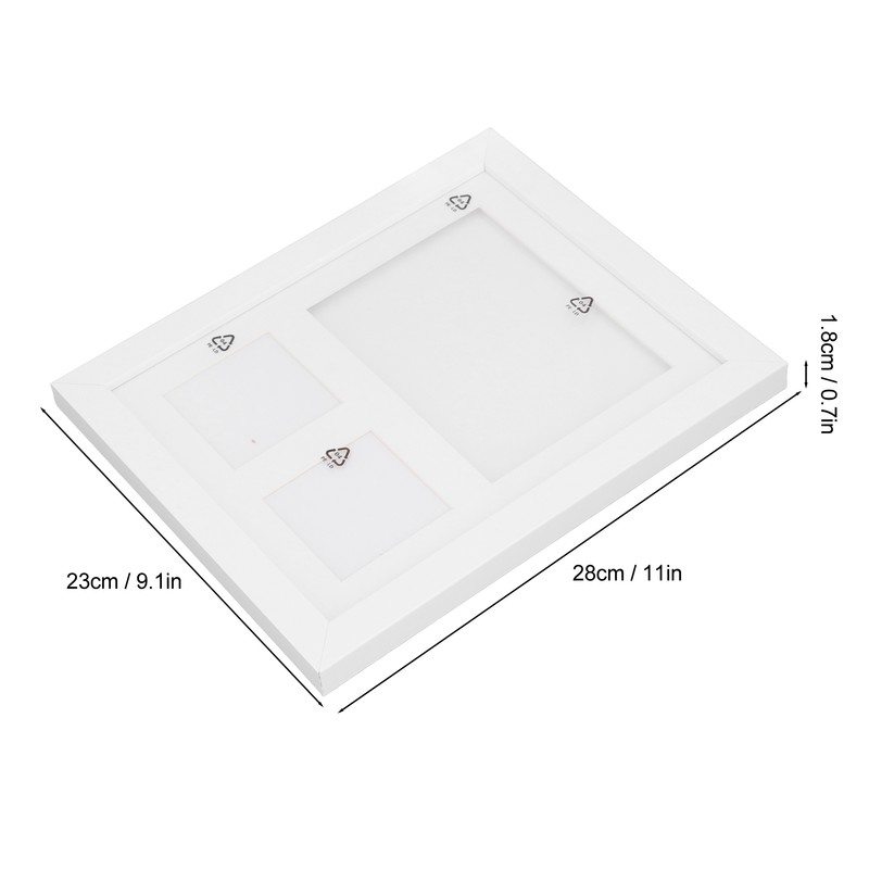 Baby Footprint Kit DIY 3 Compartment Newborn Handprint Footprint Frame