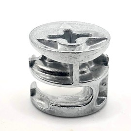 ReplacementScrews 15mm x 13mm Furniture Cam Lock Connector Fittings for Connecting Cabinet, Drawer, Dresser and Wardrobe Panels (Pack of 10)