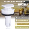 Rexka 5pcs Rocker Molding Retainer Clip Fastener 91512TZ5A01 for Honda