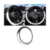 Zpana Car Steering Wheel Cover, Leather Elastic No Inner Ring