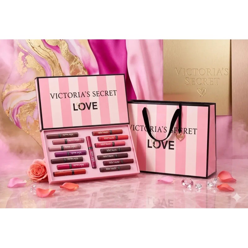 Set De 15 Labiales Victoria's Secret Love Collection