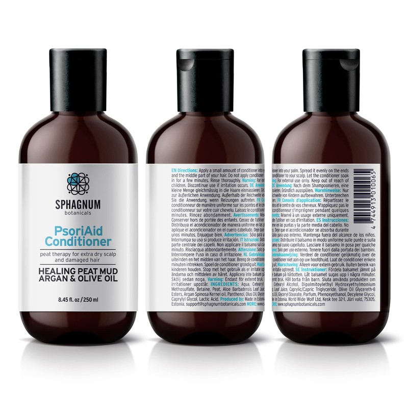 Psoriasis Shampoo and Conditioner Set - Complete Peat Mud Therapy