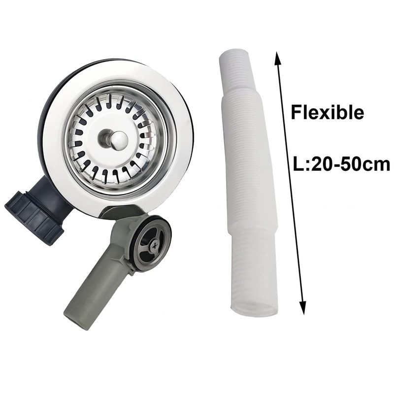 Qrity 114 mm Stainless Steel Kitchen Sink Strainer Basket 1½