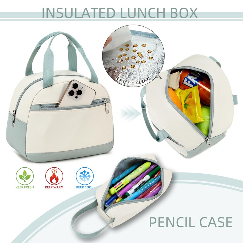 Backpack for Girls 3pcs Set Kids Backpack with Lunch Box