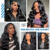 13x6 Lace Front Wigs Human Hair 200% Density HD Transparent
