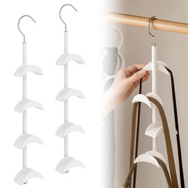 RANJIMA Pack of 2 Handbag Hangers Hook Cupboard 360° Rotating Bag Holder Wardrobe Multifunctional Handbags Storage Hanger Organiser for Ties, Bags, Belts, Scarves