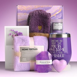 Juego de Regalo para Mujer, Regalos de Cumpleaños, Set de Baño y Spa Corporal, Fabulosa Taza, Alivio, Ayudar a Dormir, Velas Aromaticas (12oz, unidad, 8)