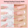 beetles Gel Polish Beetles Nail Stamp, 4Pcs French Tip Tool