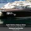 Boat Skeleton Fish Decals - Marine Shark Bone Decoration Fishing