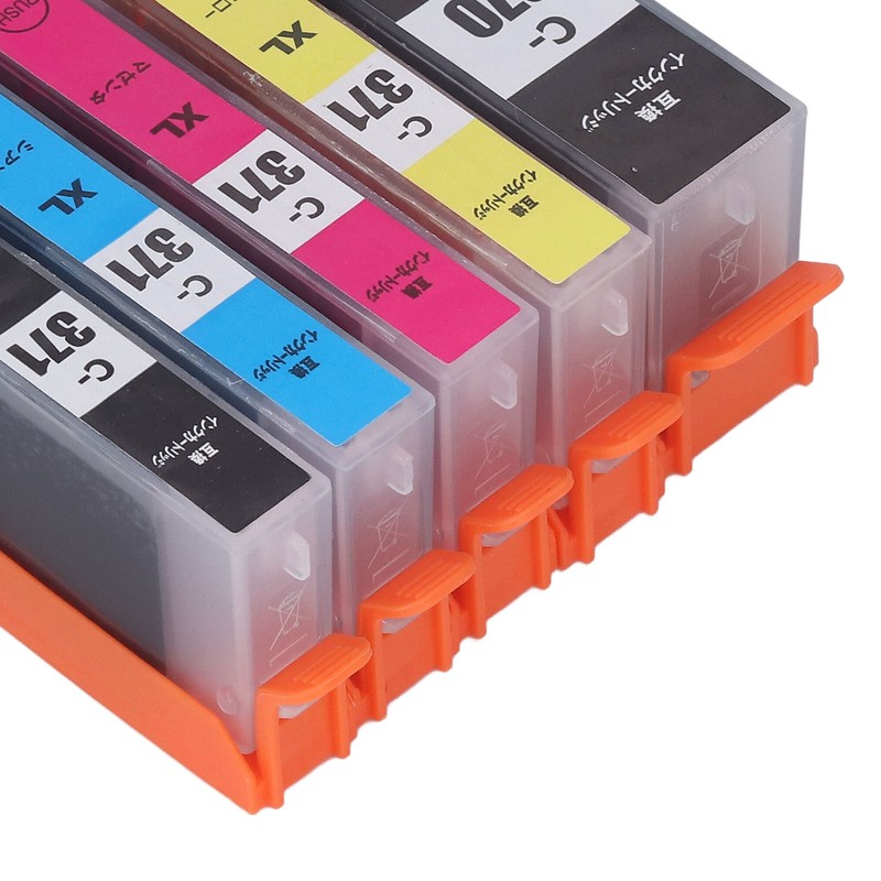 Ink Cartridge Set Large Capacity Clear Colorfast Printing Black Color