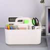 Azyvum Multi-purpose basket organiser, portable stackable plastic basket with handle,